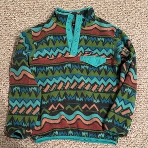 Patagonia Boys' Lightweight Synchilla Snap-T Pullover - Kids Large